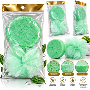 Savon Éponge Olive-Avocat-Aloe Vera